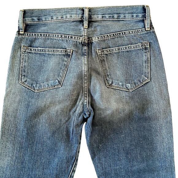 Artisan de Luxe 100% Cotton High-Rise Distressed Boyfriend Jeans Sz 24 NWT $229 - Picture 4 of 8